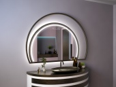 Зеркало с подсветкой в дизайнерской раме Miralls Pavia Plus